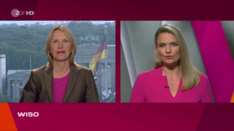 Live in der Sendung WISO vom ZDF